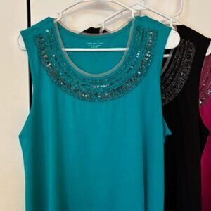 Coldwater Creek sleeveless ladies tops, $20 each or 2/$35 - 4 color options
